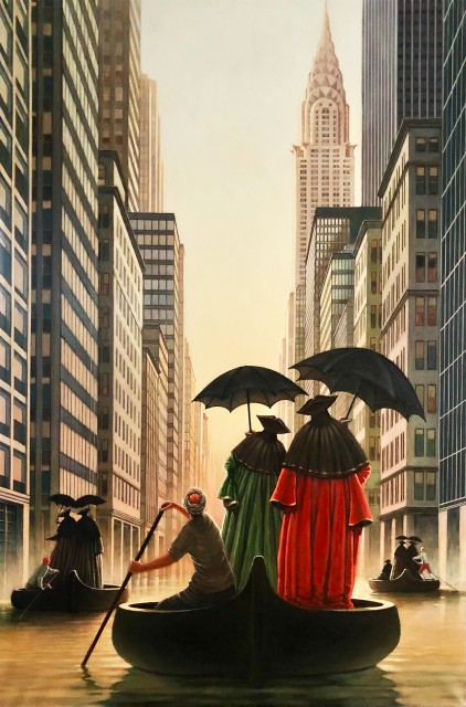 Lower Broadway looking north